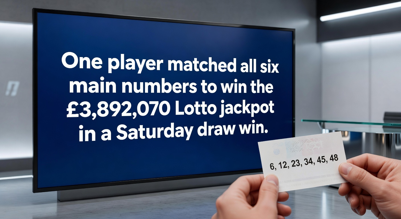 Close-up of EuroMillions ticket with winning numbers from the April 2026 draw, symbolizing the shared jackpot triumph