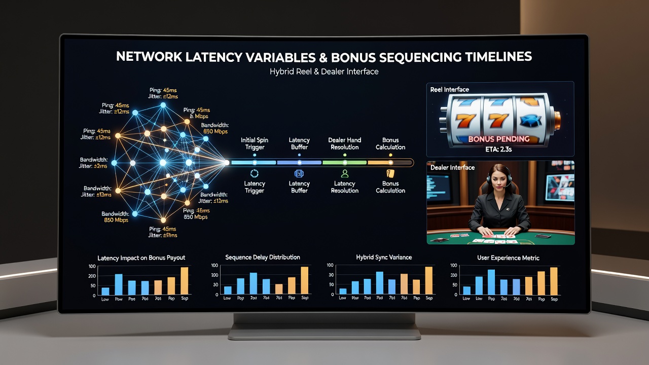 Timeline chart illustrating bonus trigger delays in mobile hybrid gaming sessions