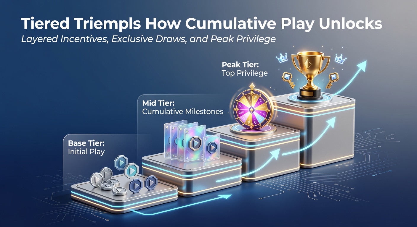 Layered reward pyramid illustrating incentives from bronze free spins to platinum cashback and exclusive access in a gaming app