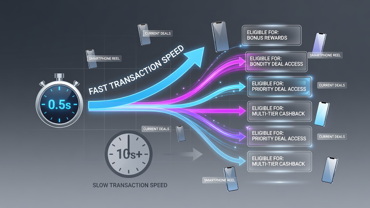 Close-up of mobile screen showing live dealer table alongside transaction confirmation and bonus meter