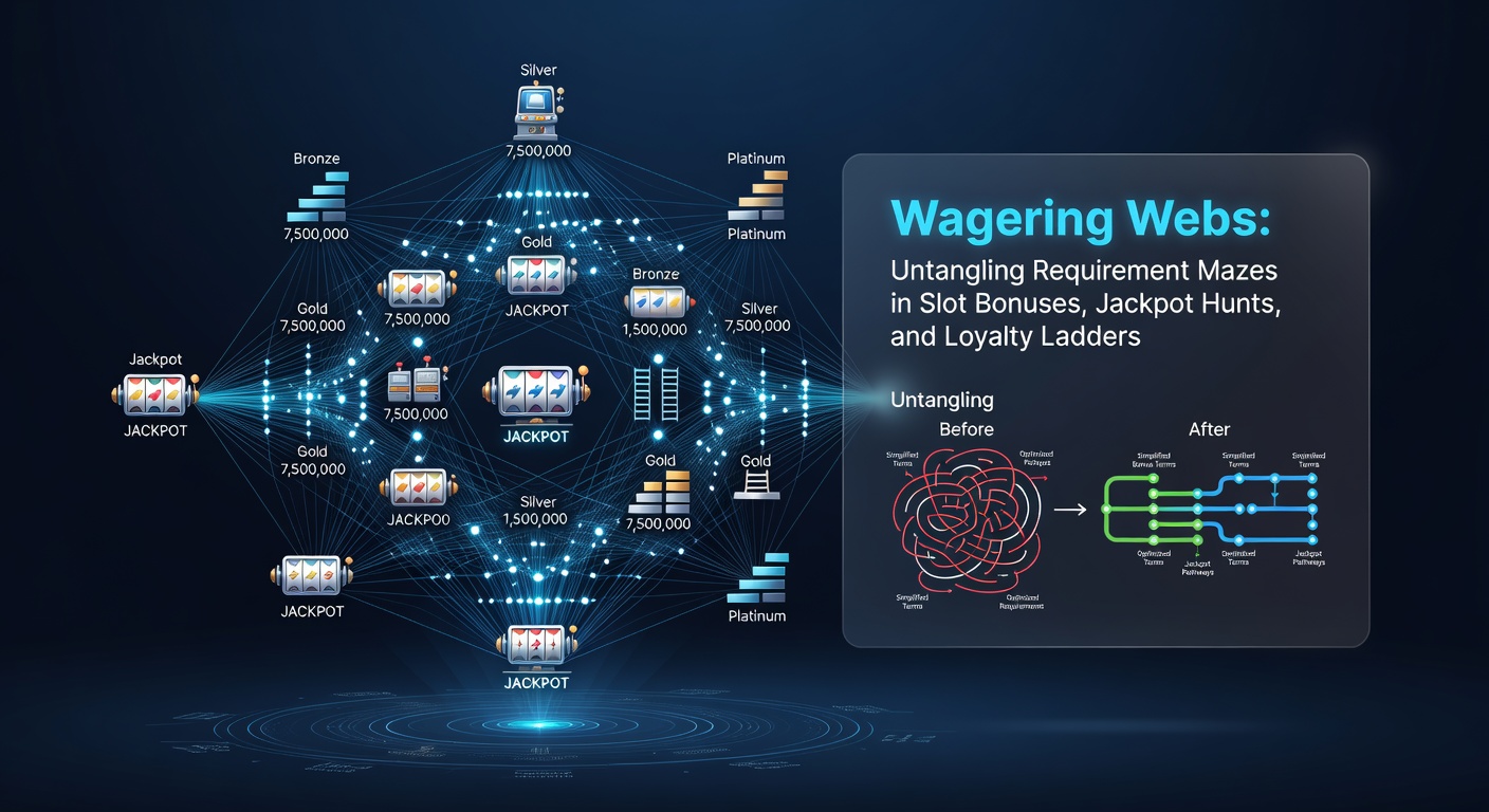 Visual ladder graphic depicting loyalty program tiers with wagering milestones and jackpot access points